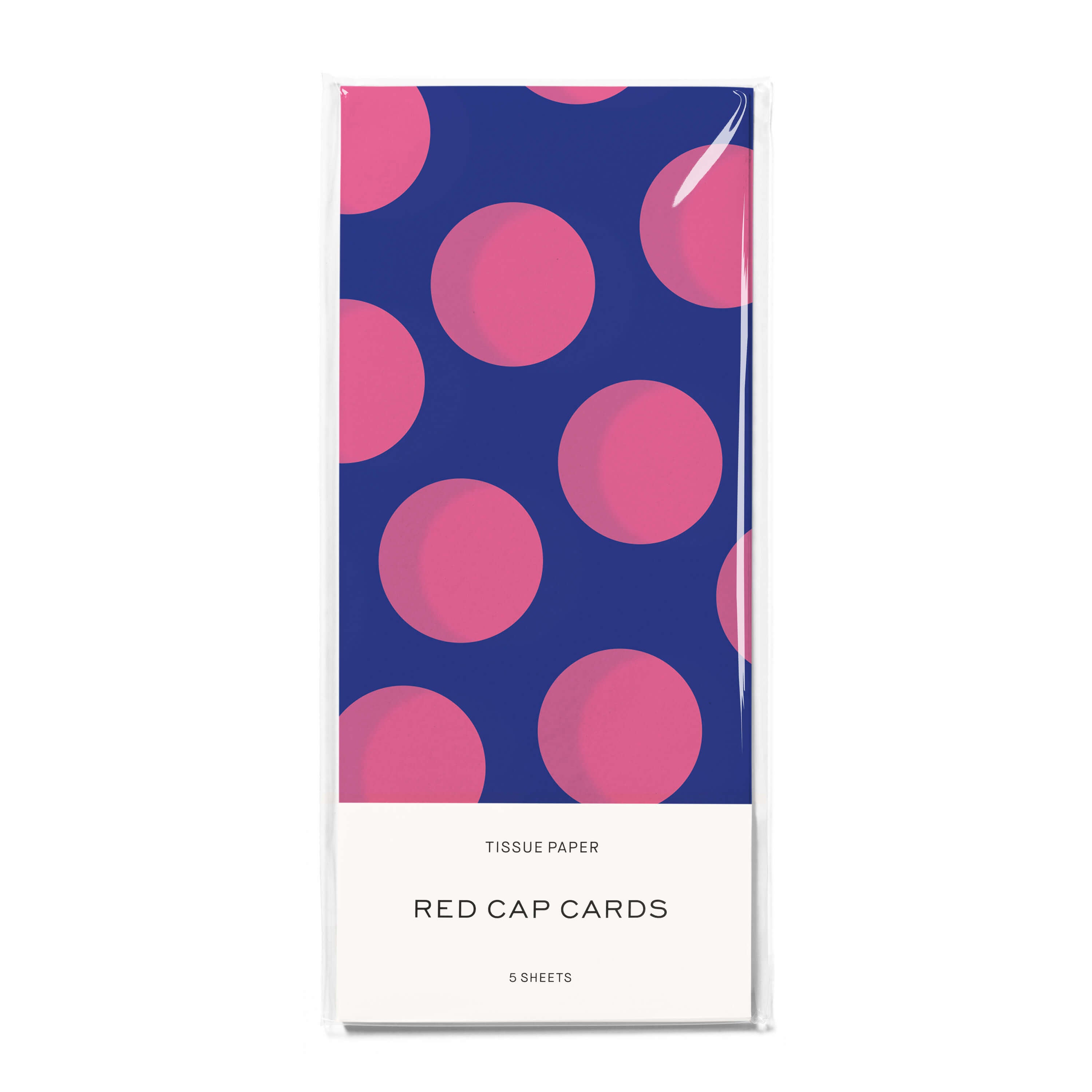 Blue and Pink Dots tissue 5 Sheets