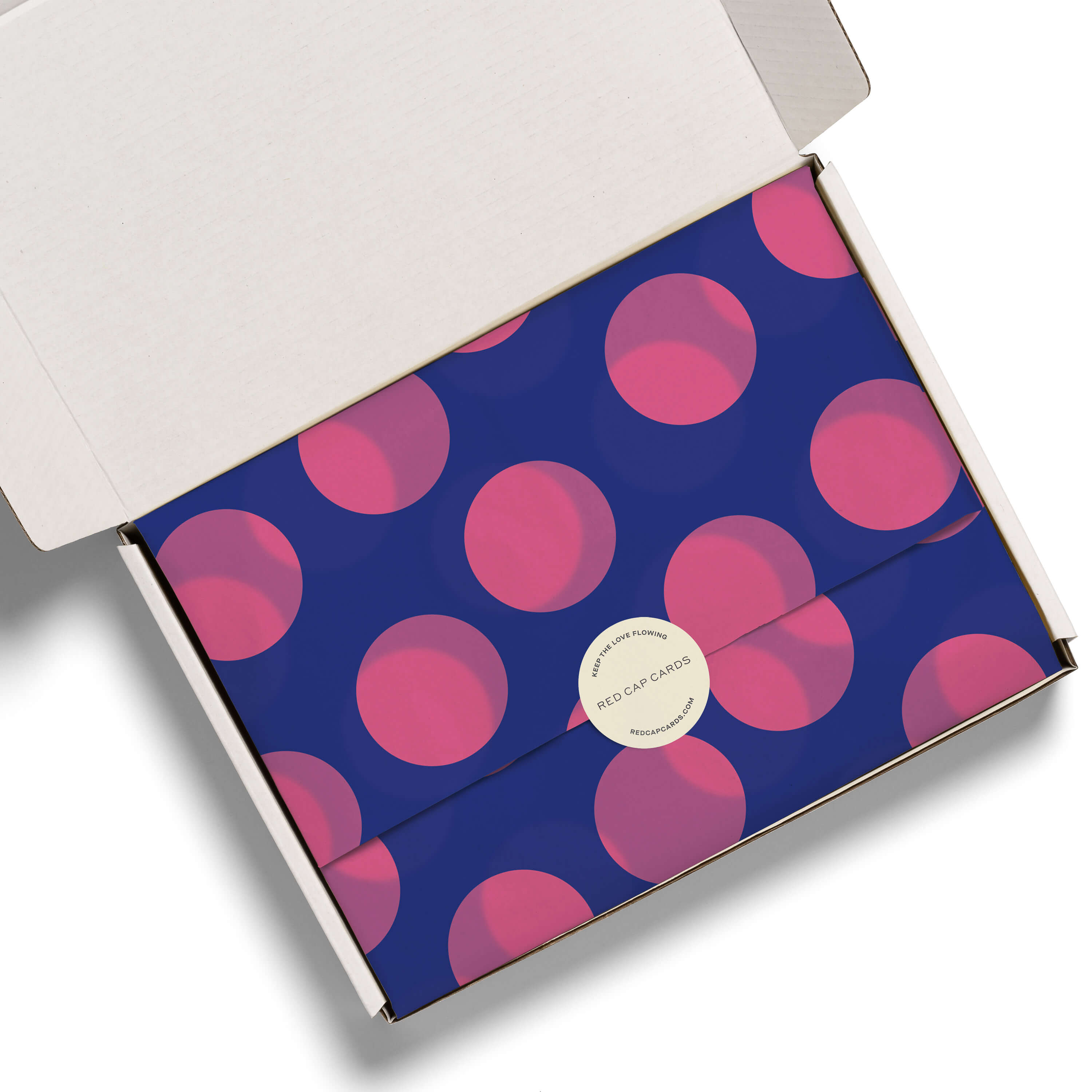 Blue and Pink Dots tissue 5 Sheets