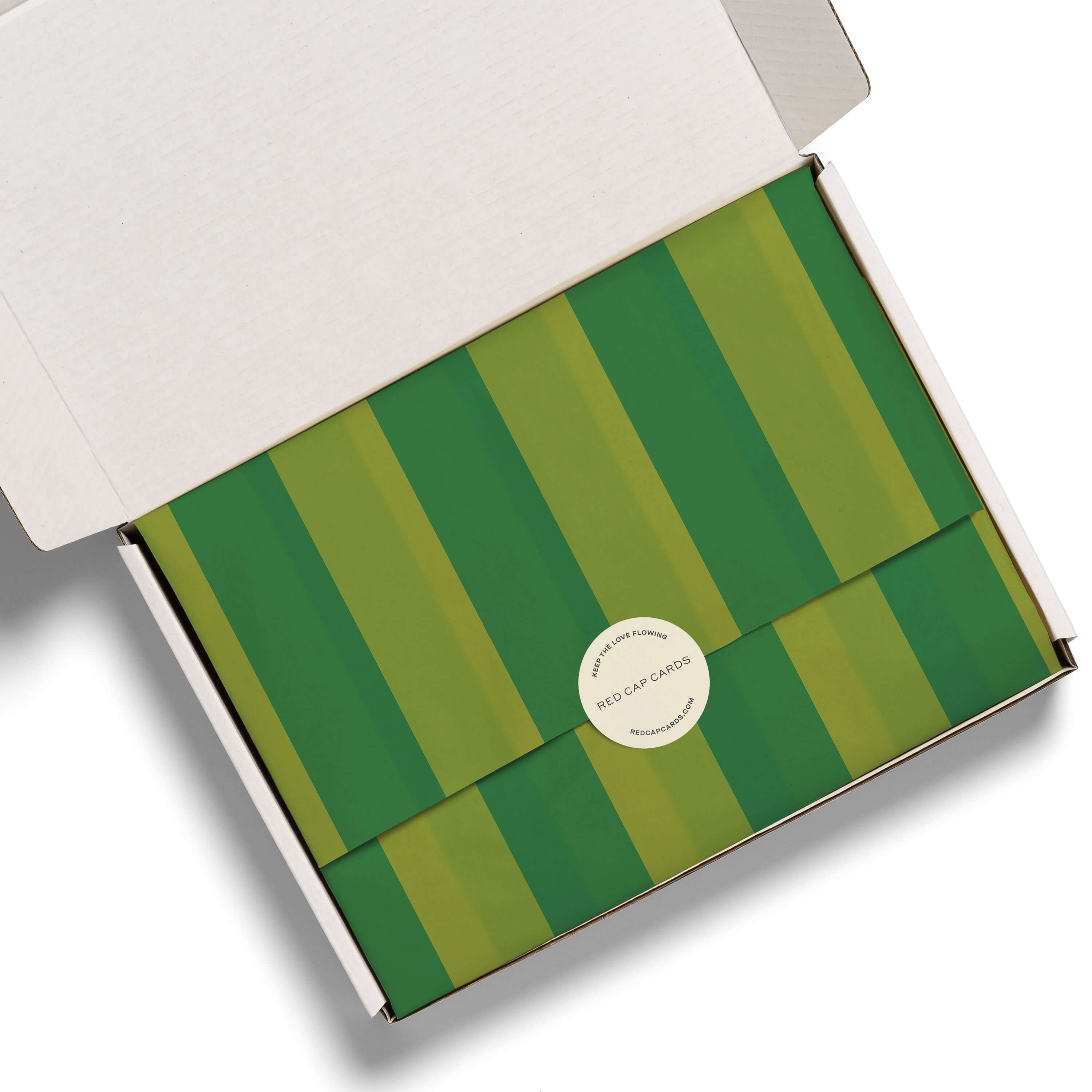 Green Stripes tissue 5 Sheets