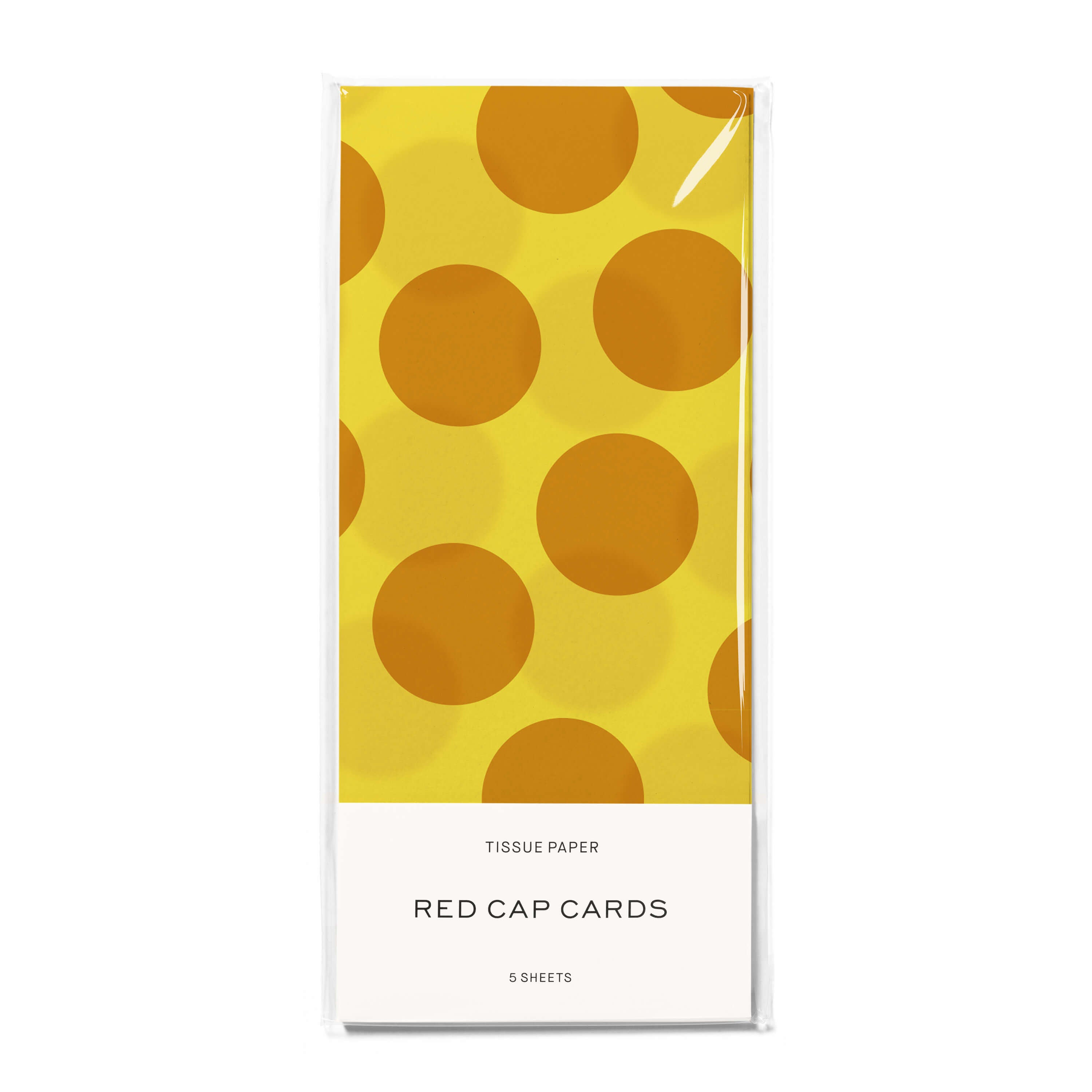Gold and Yellow Dot tissue 5 Sheets