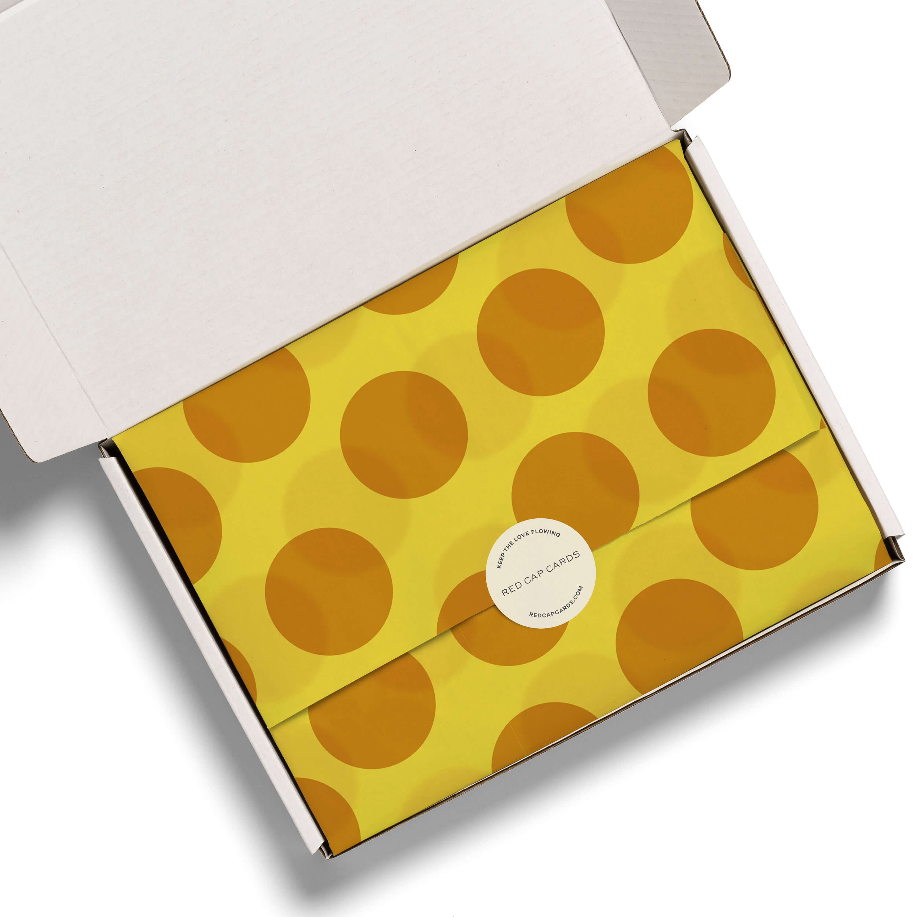 Gold and Yellow Dot tissue 5 Sheets