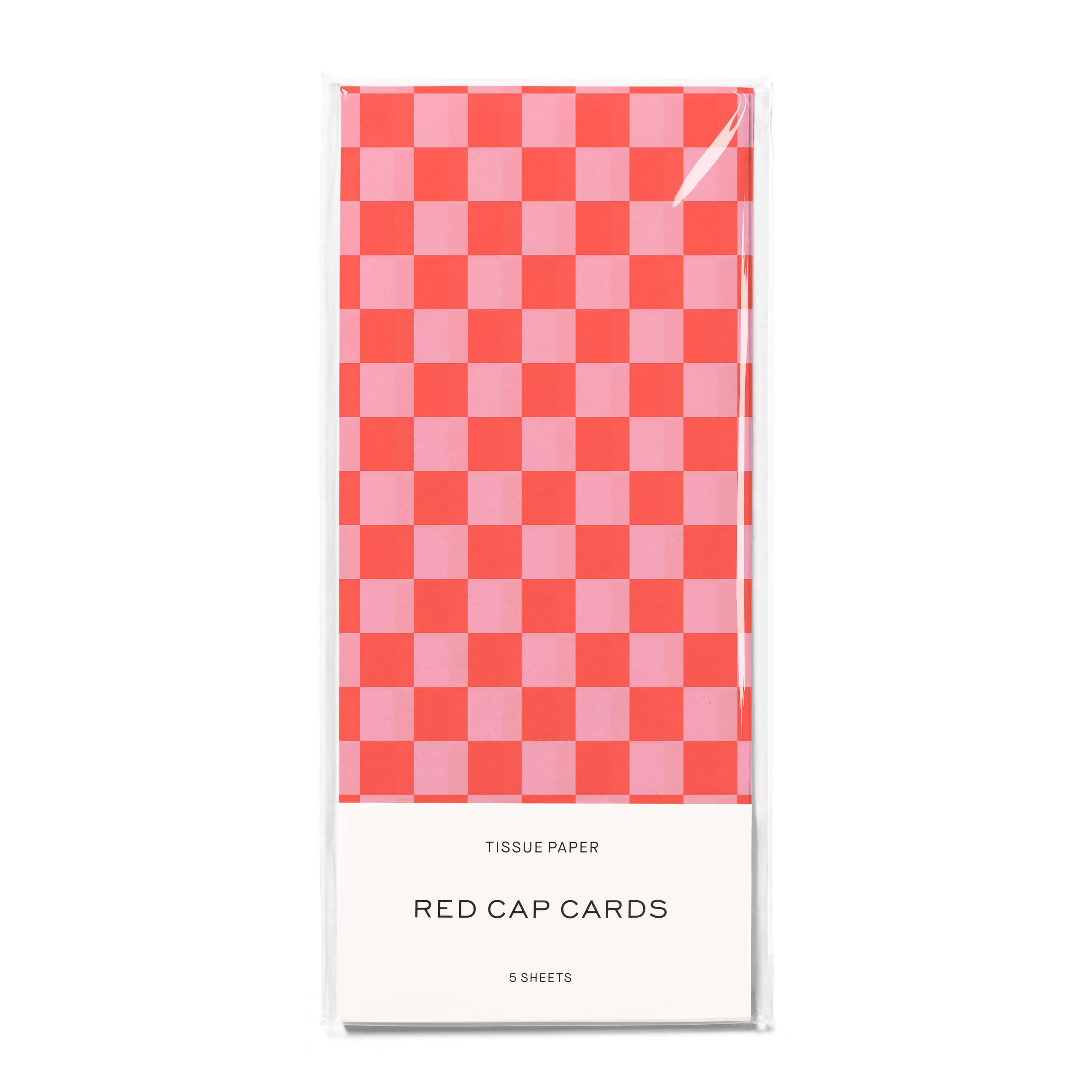 Red Checkers tissue 5 Sheets