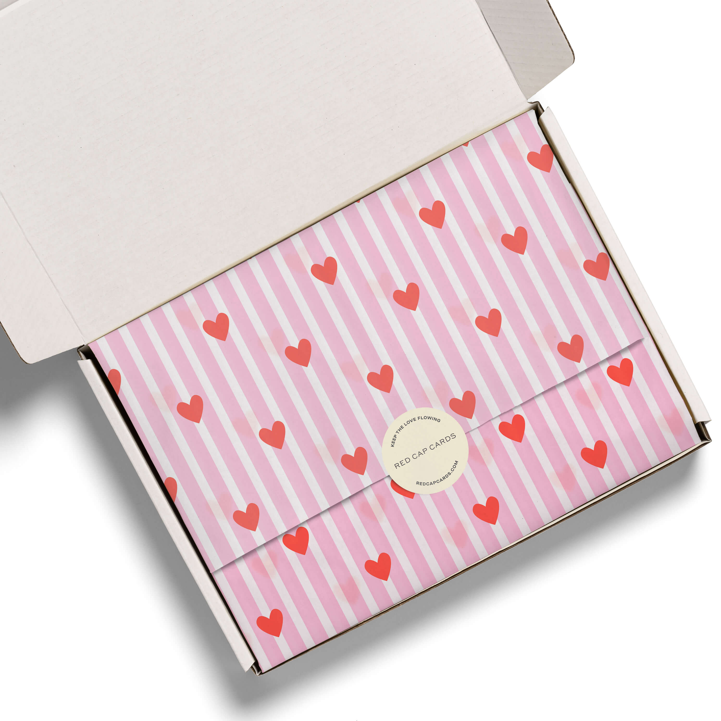 Red and Pink Hearts tissue 5 Sheets