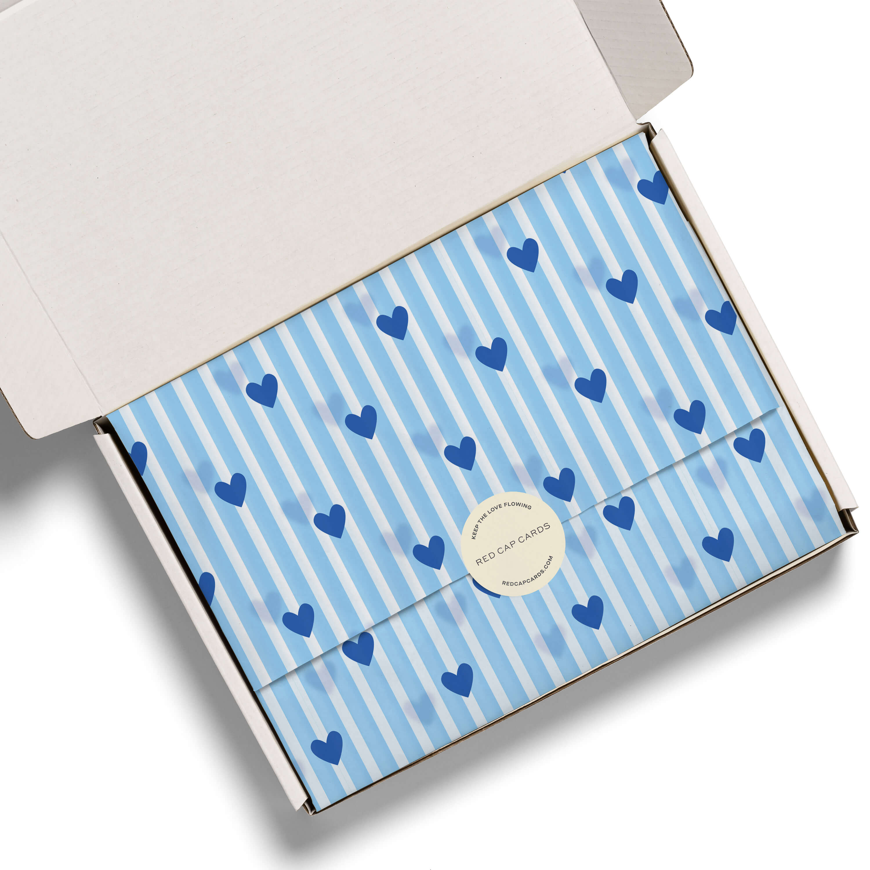 Blue Hearts tissue 5 Sheets