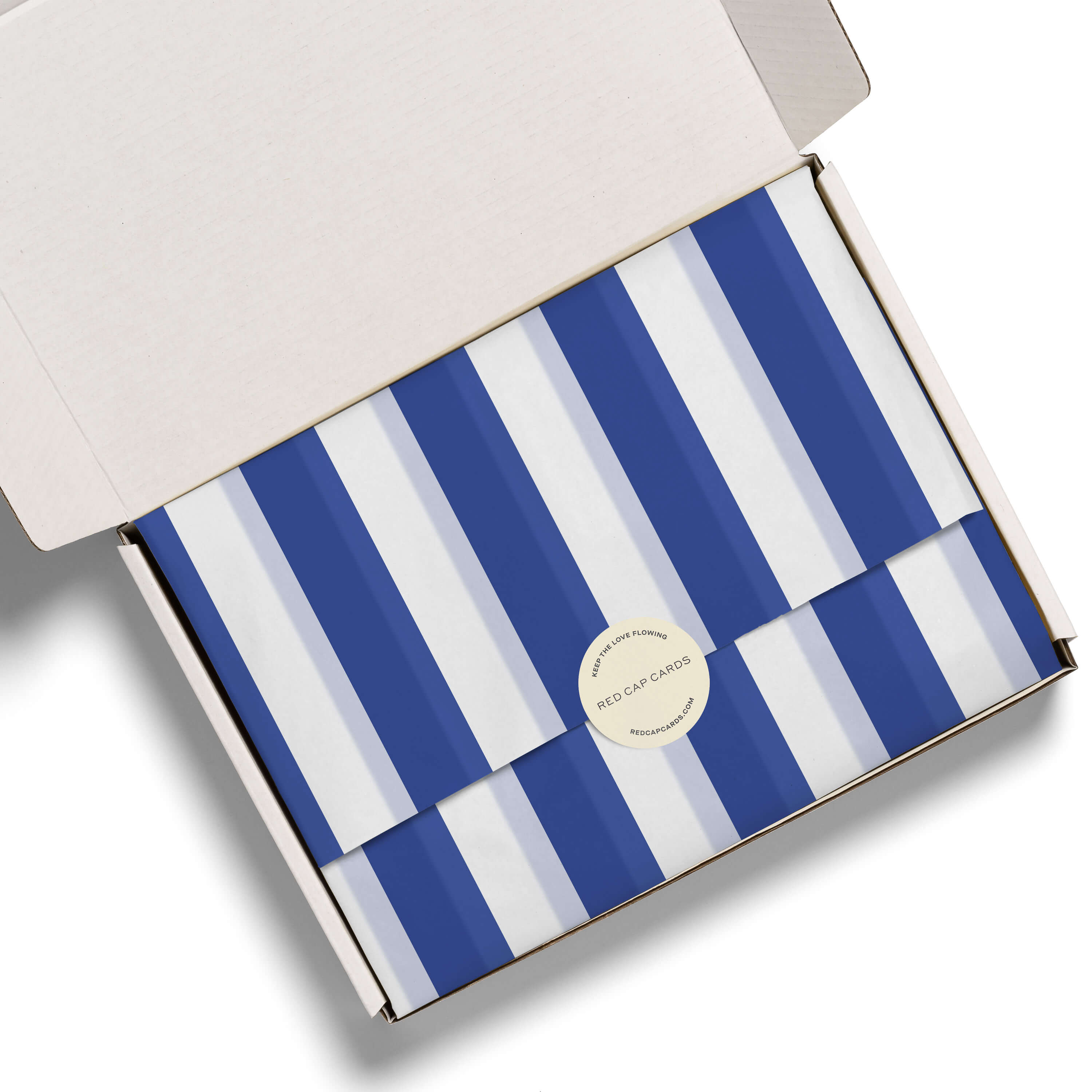 Chunky Blue Stripes tissue 5 Sheets