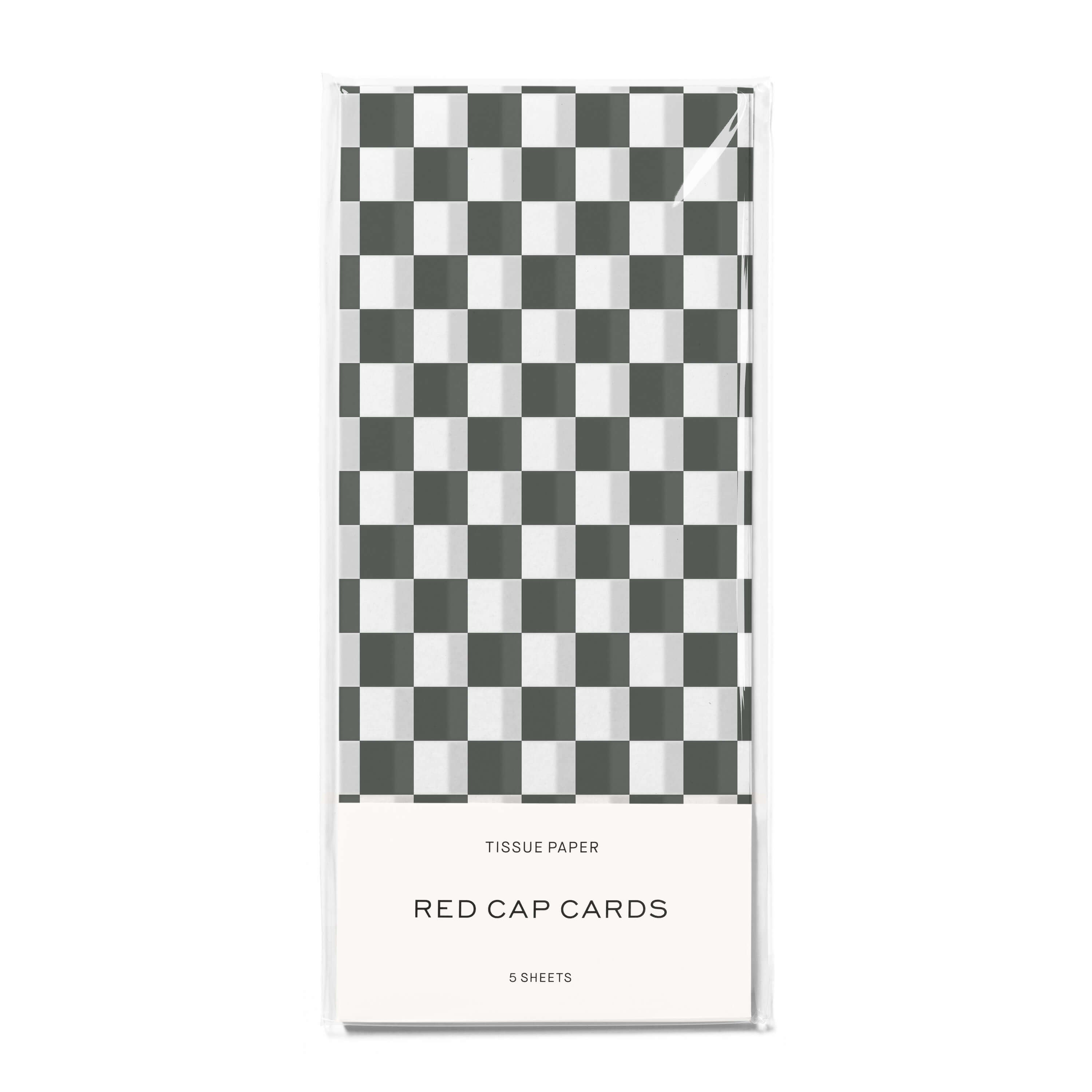 Black Checkers tissue 5 Sheets